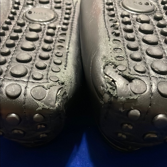 COPY - Gucci Black Leather Loafers Vintage - Picture 5 of 11